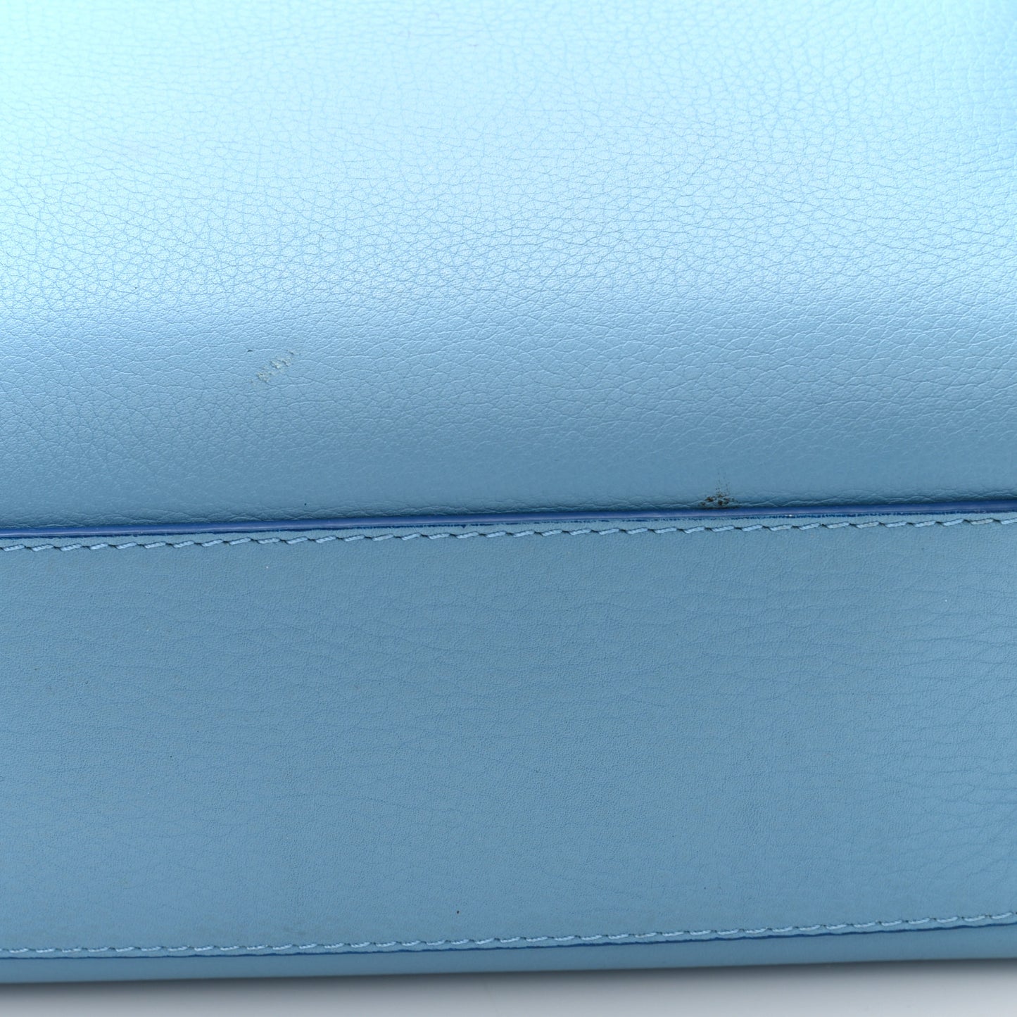 Soft Grain Calfskin Half Cube Bag Blue