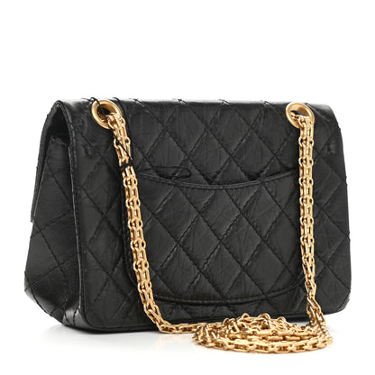 Chanel Aged Calfskin Quilted 2.55 Reissue Mini Flap Black 3 of 10