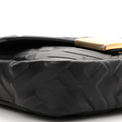 Fendi Nappa FF 1974 Embossed Mini Baguette Black 8 of 9