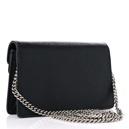 Gucci Calfskin Super Mini Dionysus Shoulder Bag Black 3 of 11