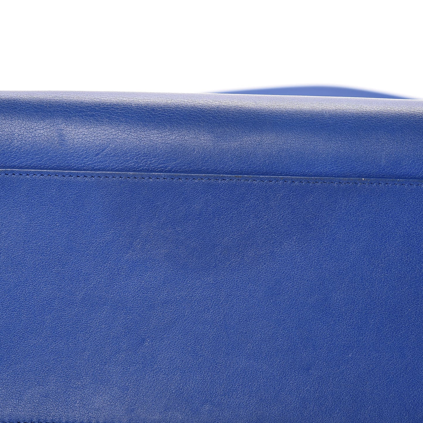 Calfskin Small Monogram Cabas Blue Majorelle