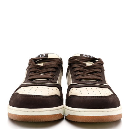 Christian Dior Nubuck Calfskin Oblique Mens B27 Low Top Sneakers 36 Brown Beige 2 of 12