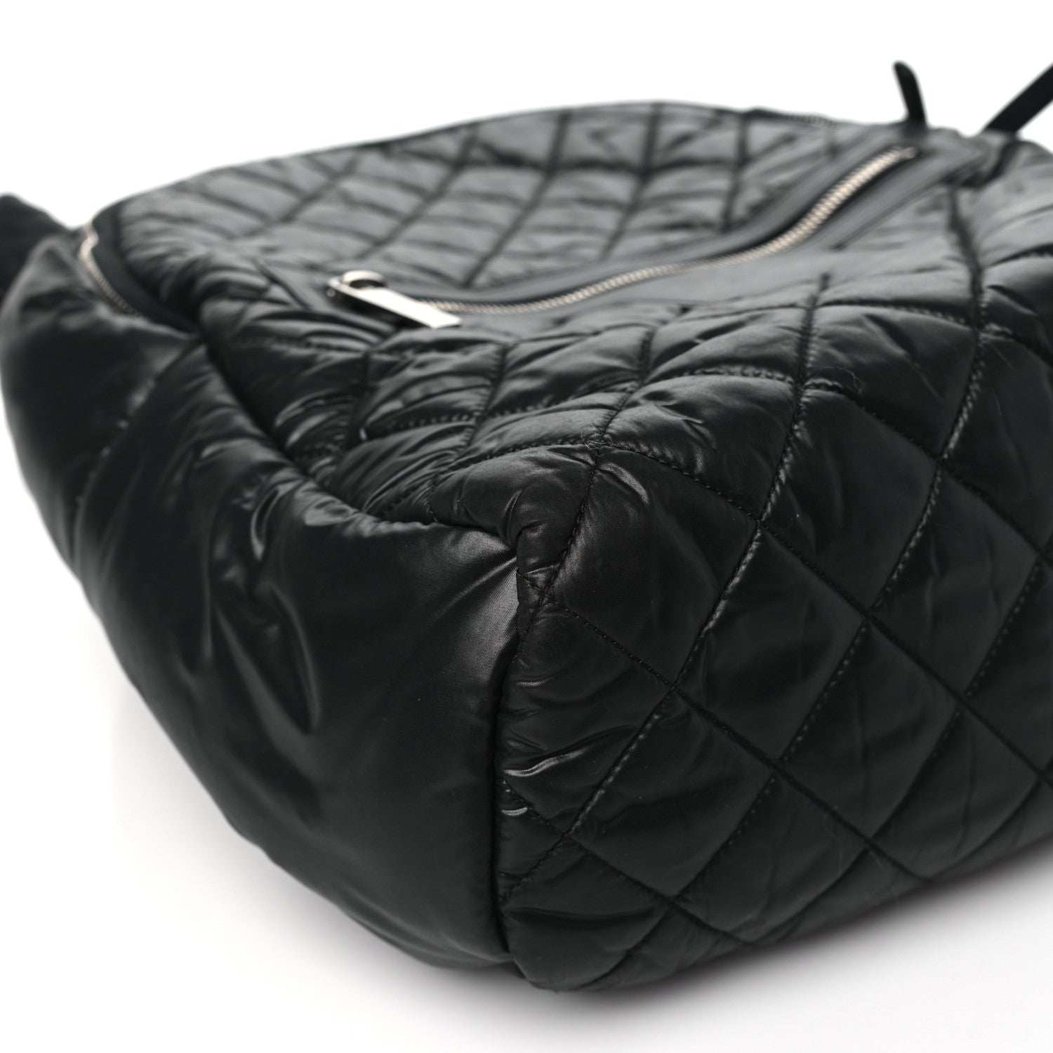 Chanel Nylon Quilted Coco Cocoon Backpack Black 9 of 10