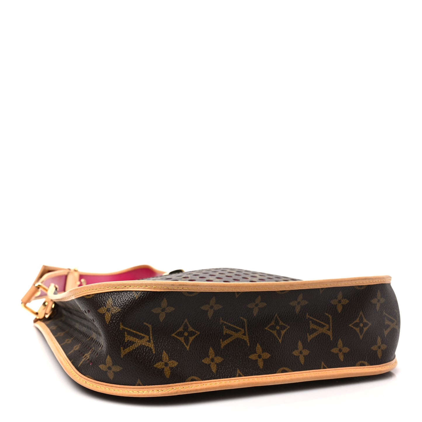 Monogram Perforated Musette Fuchsia