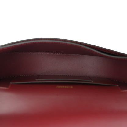 Burberry Calfskin Small Olympia Shoulder Bag Burgundy 4 of 9
