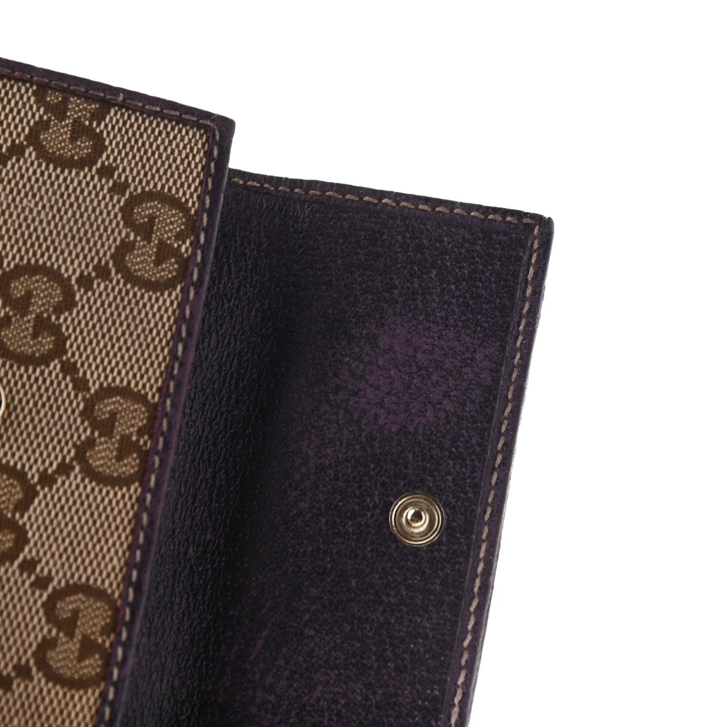 Monogram Compact Wallet Purple