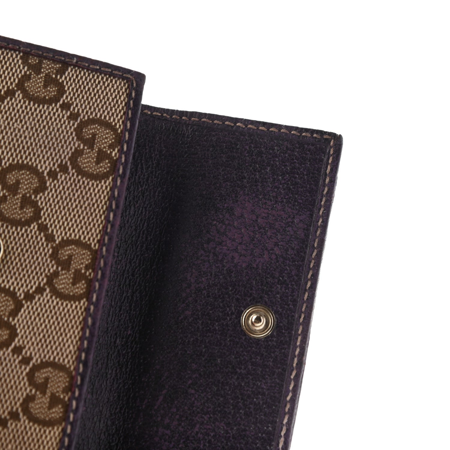 Gucci Monogram Compact Wallet Purple 10 of 17