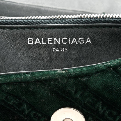 Balenciaga Velvet Logo Matelasse S BB Round Shoulder Bag Vert Emeraude 6 of 11