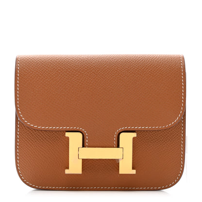 Hermes Epsom Constance Slim Wallet Gold 1 of 8