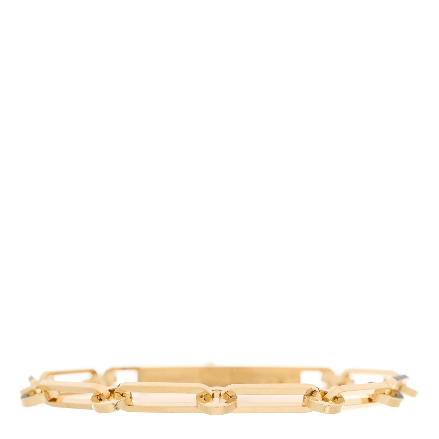 18K Yellow Gold Diamond PM Kelly Chaine Bracelet SH