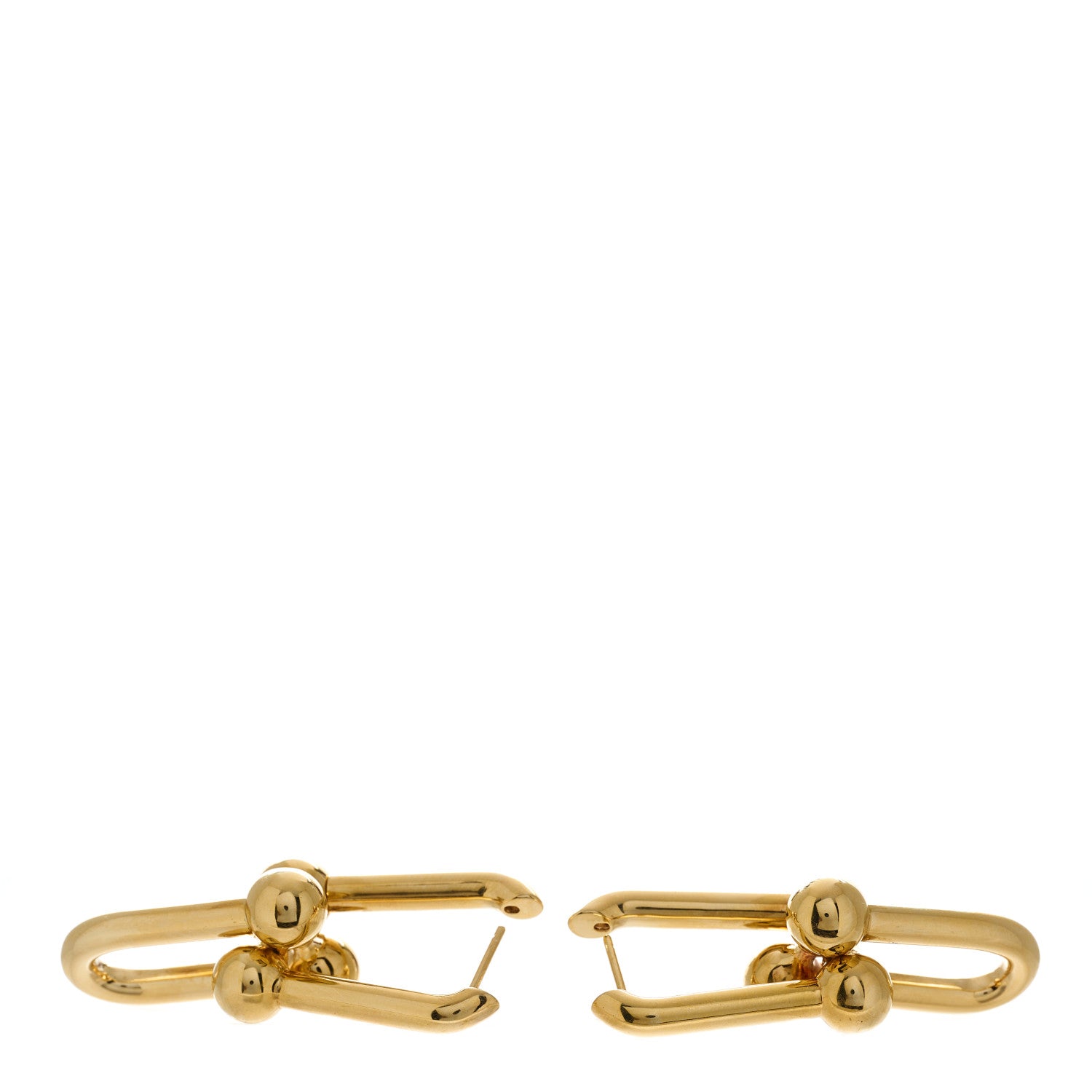 Tiffany 18K Yellow Gold Extra Large HardWear Link Earrings 3 of 4