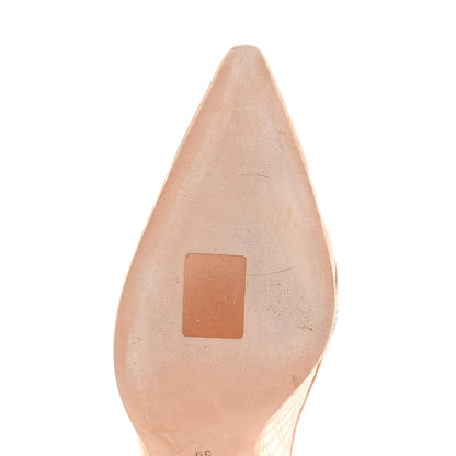 Christian Dior Mesh Ribbon Crystal J'Adior 100mm Pumps 39 Beige 9 of 10