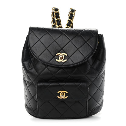Chanel Lambskin Quilted Backpack Black 1 of 10