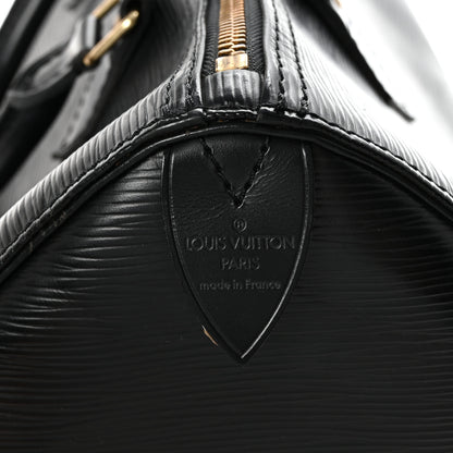 Louis Vuitton Epi Speedy 30 Black 6 of 10