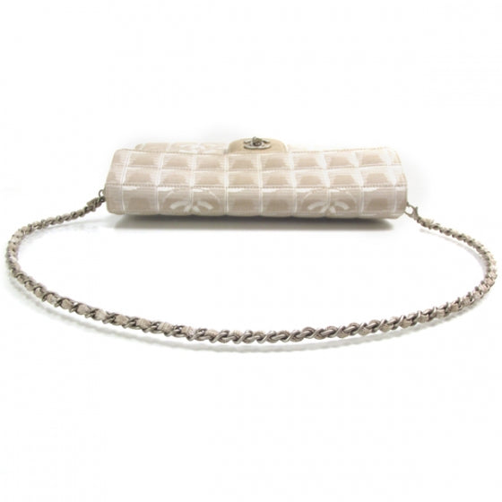 Chanel Nylon Travel East West Flap Beige 6 of 11