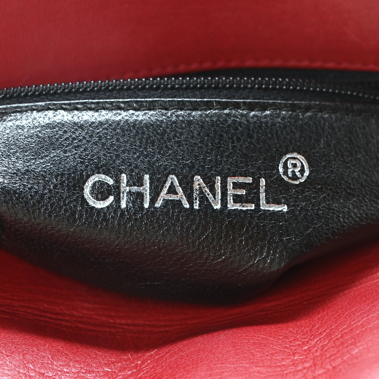Chanel Lambskin Quilted Square Chain Bag Red 6 of 11