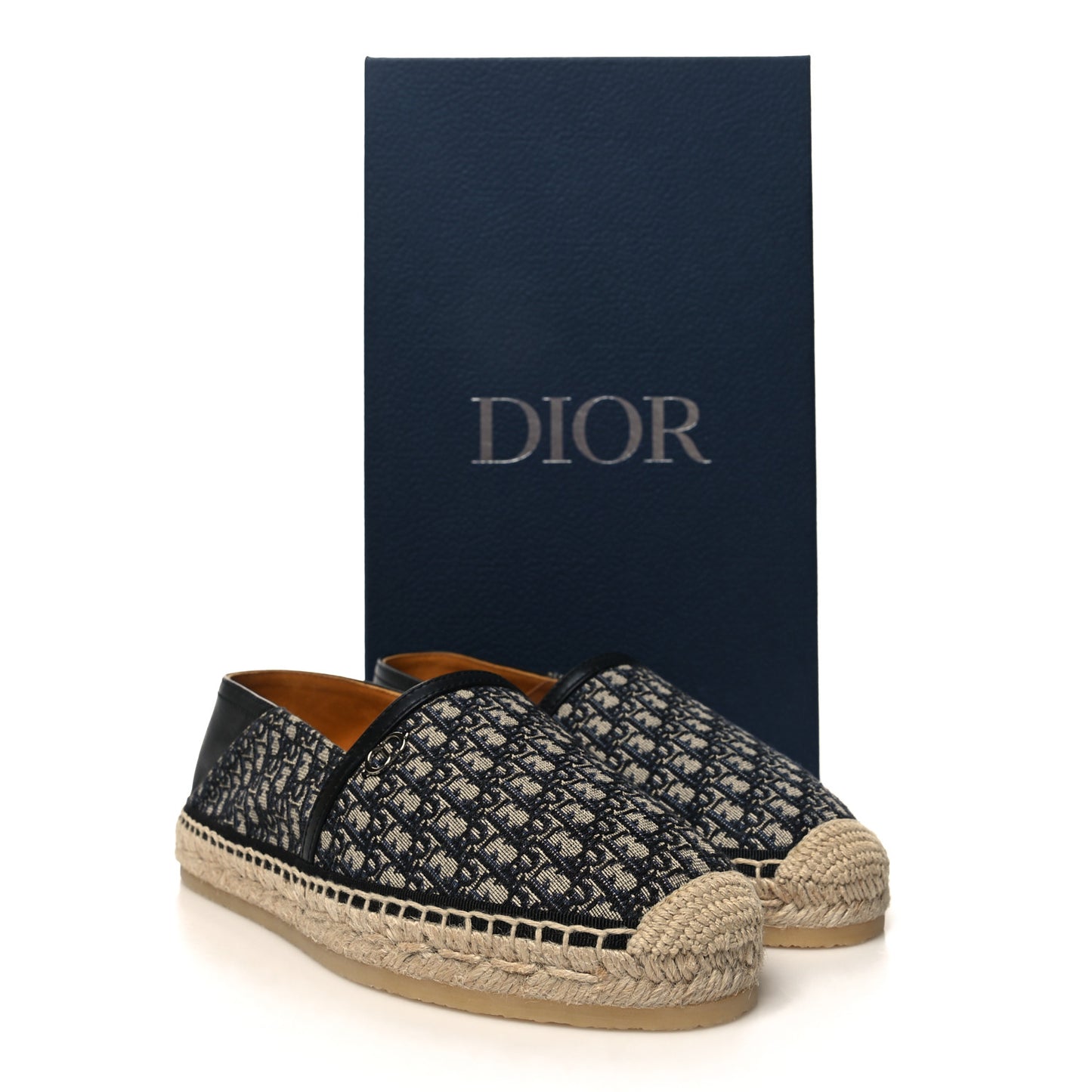 Oblique Mens Paradise Espadrilles 38 Beige Blue