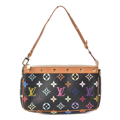 Louis Vuitton Monogram Multicolor Pochette Accessories Black 1 of 10