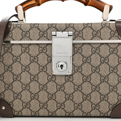 Gucci GG Supreme Monogram Globe-Trotter Beauty Case Brown 7 of 10