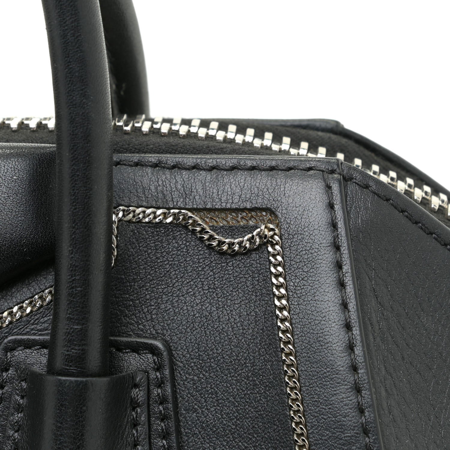Givenchy Buffed Calfskin Small Chain Antigona Black 14 of 17