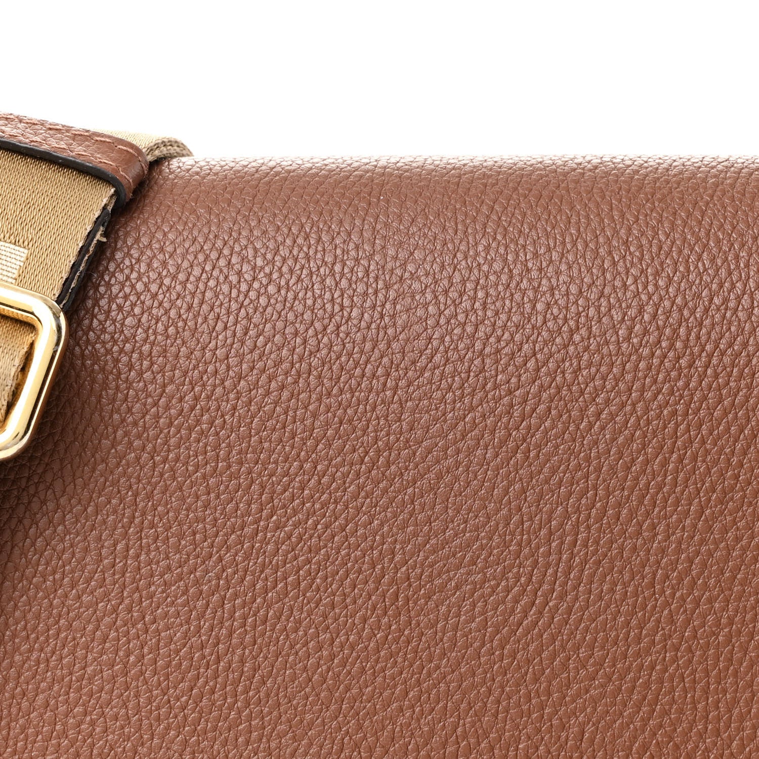 Burberry Calfskin Vintage Check Note Crossbody Bag Tan 1760302