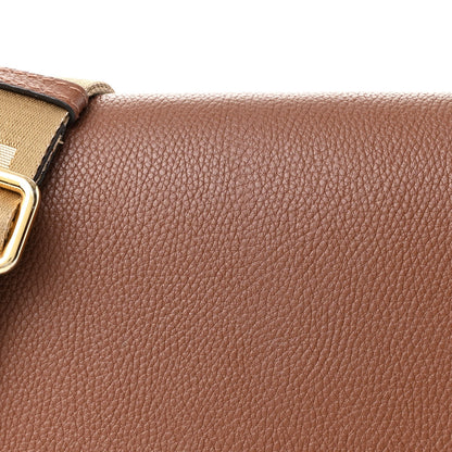 Burberry Calfskin Vintage Check Note Crossbody Bag Tan 7 of 13