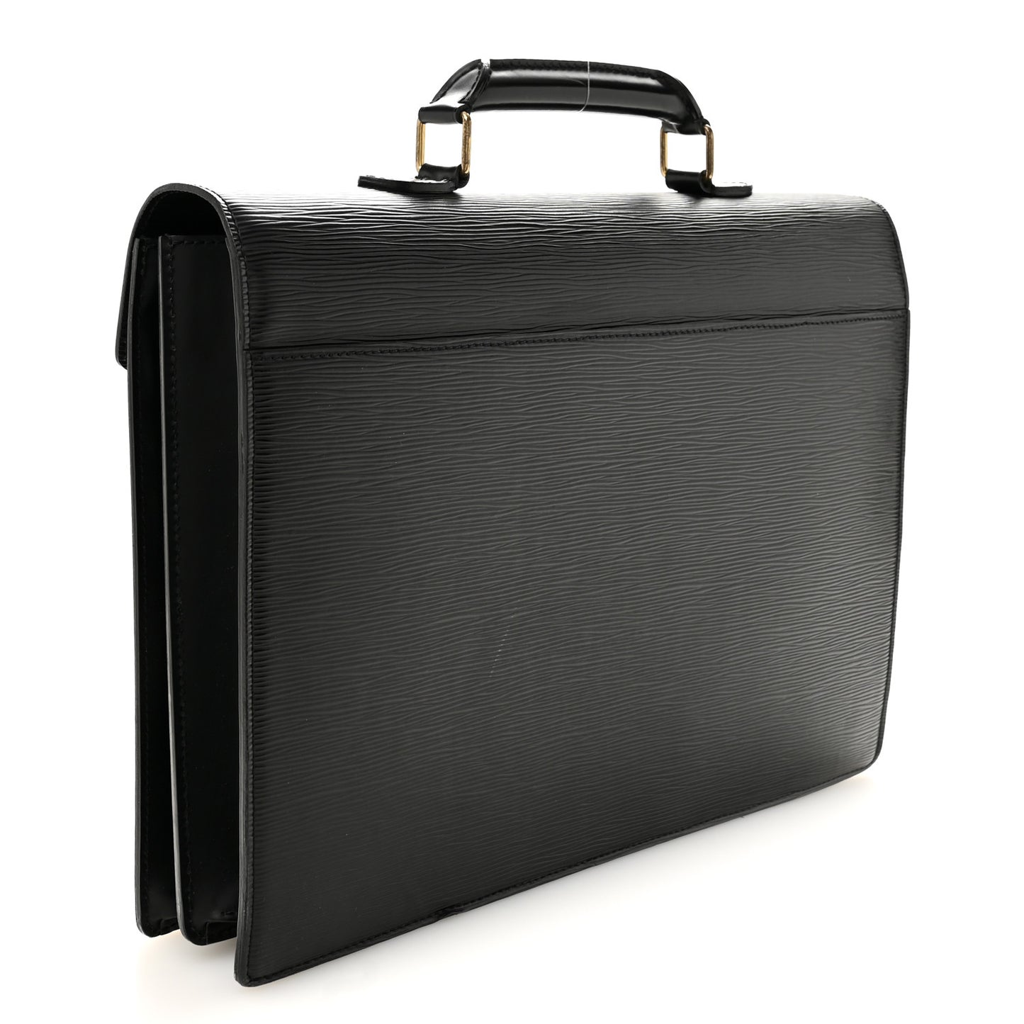 Epi Serviette Fermoir Briefcase Black