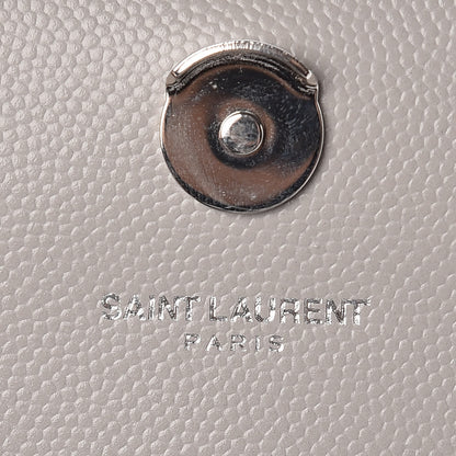Saint Laurent Grain De Poudre Medium Classic Monogram Kate Satchel Souris 7 of 7