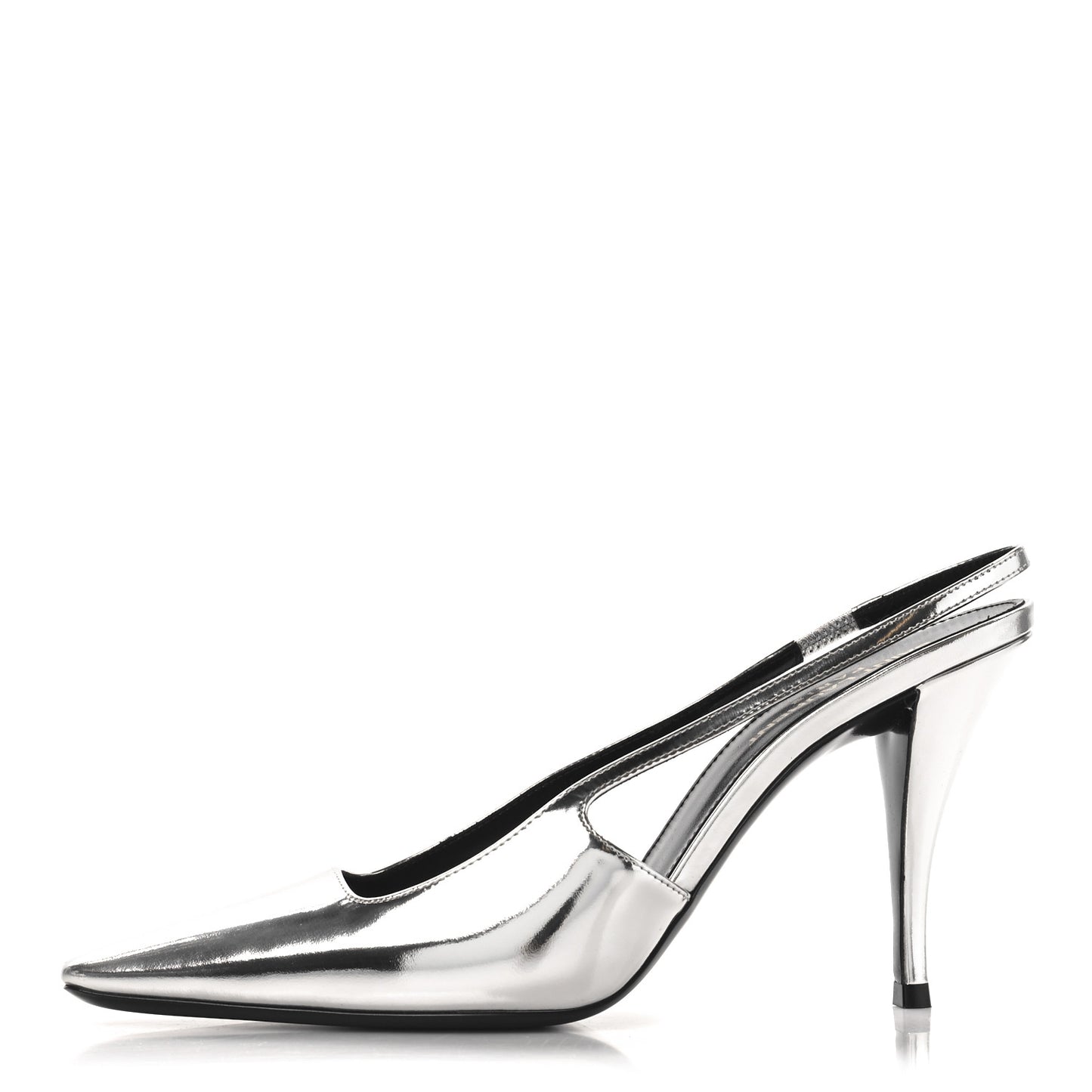 Patent Tom 90 Dream Slingback Pumps 38.5 Argento