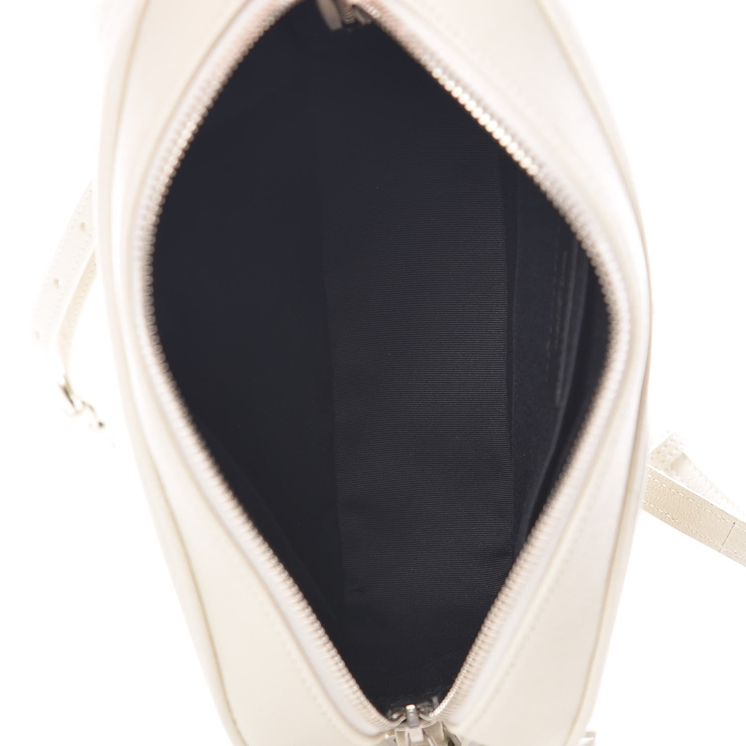 Saint Laurent Lambskin Monogram Small Lou Camera Bag Icy White 5 of 8