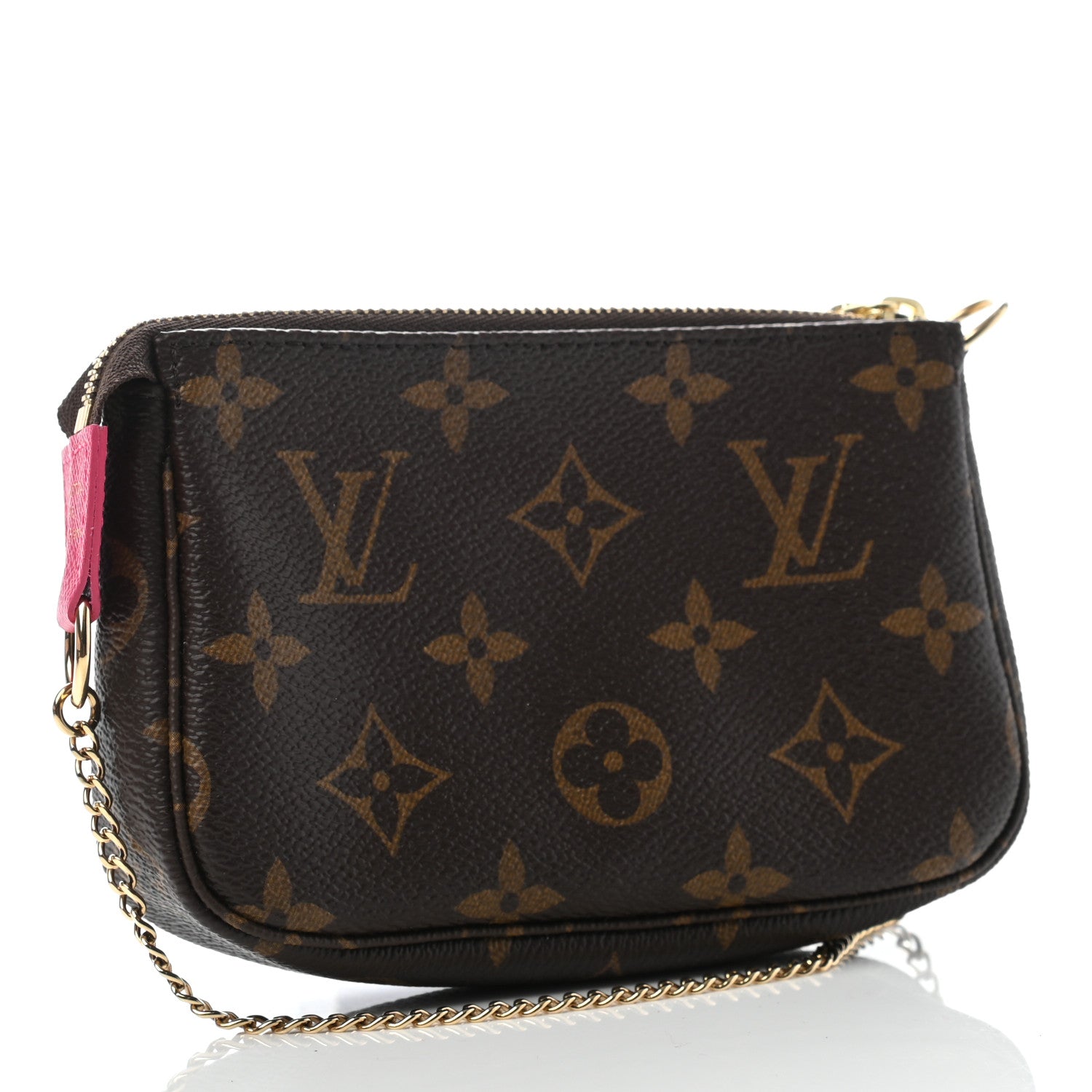 Louis Vuitton Monogram 2019 Christmas Animation Mini Courchevel Pochette Accessories Fuchsia 3 of 7