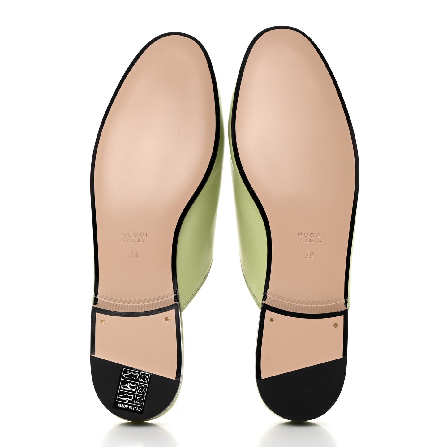 Malaga Kid Womens Princetown Slippers 39 Pistachio Green