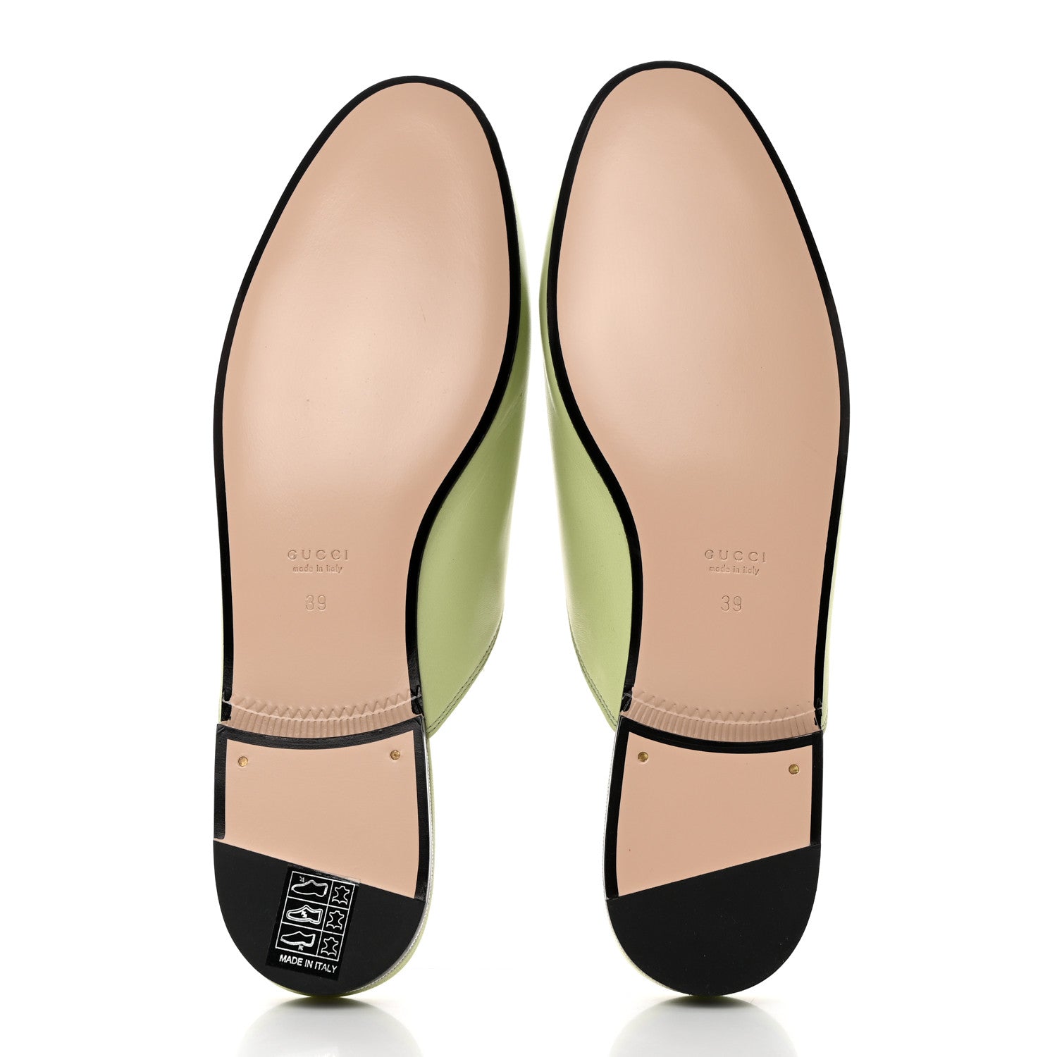Gucci Malaga Kid Womens Princetown Slippers 39 Pistachio Green 5 of 9