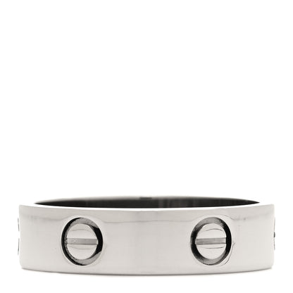 Cartier 18K White Gold 5.5mm LOVE Ring 60 9 3 of 5