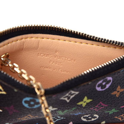 Louis Vuitton Monogram Multicolor Key Pouch Black 6 of 6