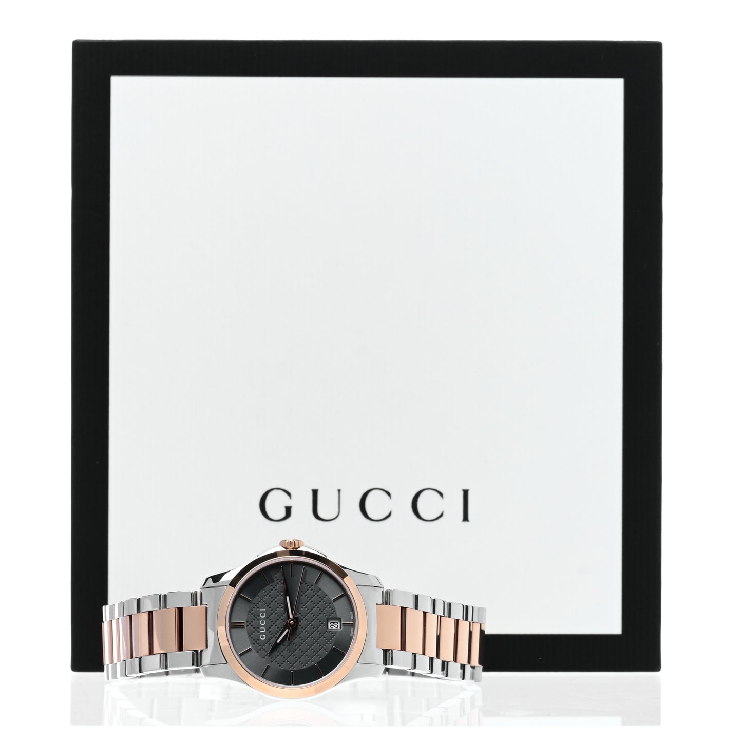 Stainless Steel 27mm G-Timeless Two Tone Quartz Watch Black