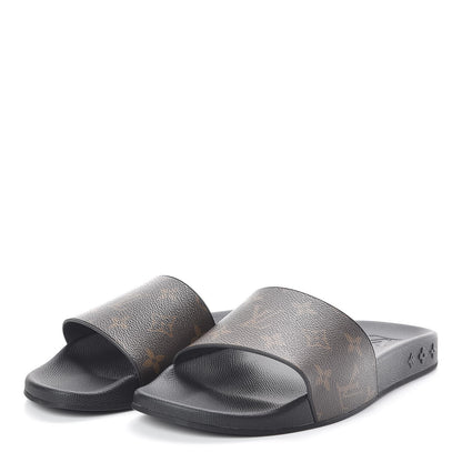 Louis Vuitton Rubber Monogram Mens Waterfront Mules 5 Macassar 3 of 8