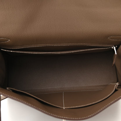 Hermes Togo Kelly Retourne 32 Etoupe 5 of 11