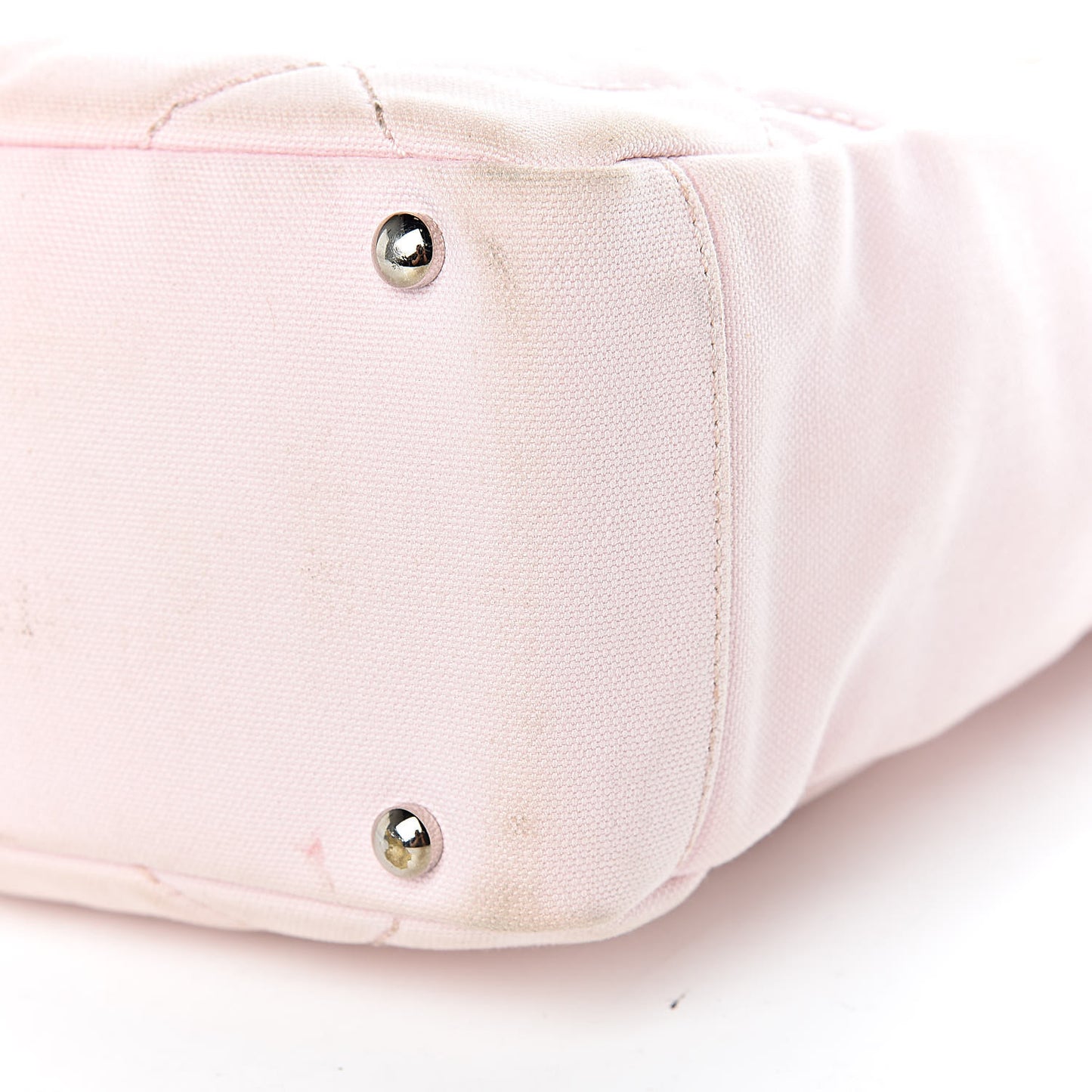 Coated Canvas Quilted Small Paris Biarritz Tote Pink