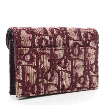 Christian Dior Oblique Saddle Card Holder Bordeaux 4 of 10