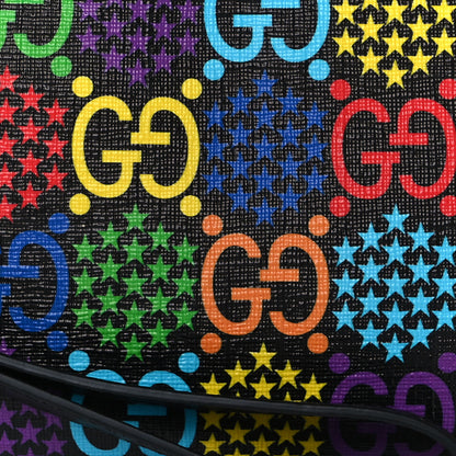 Gucci GG Supreme Monogram Psychedelic iPhone Pouch Black 7 of 10