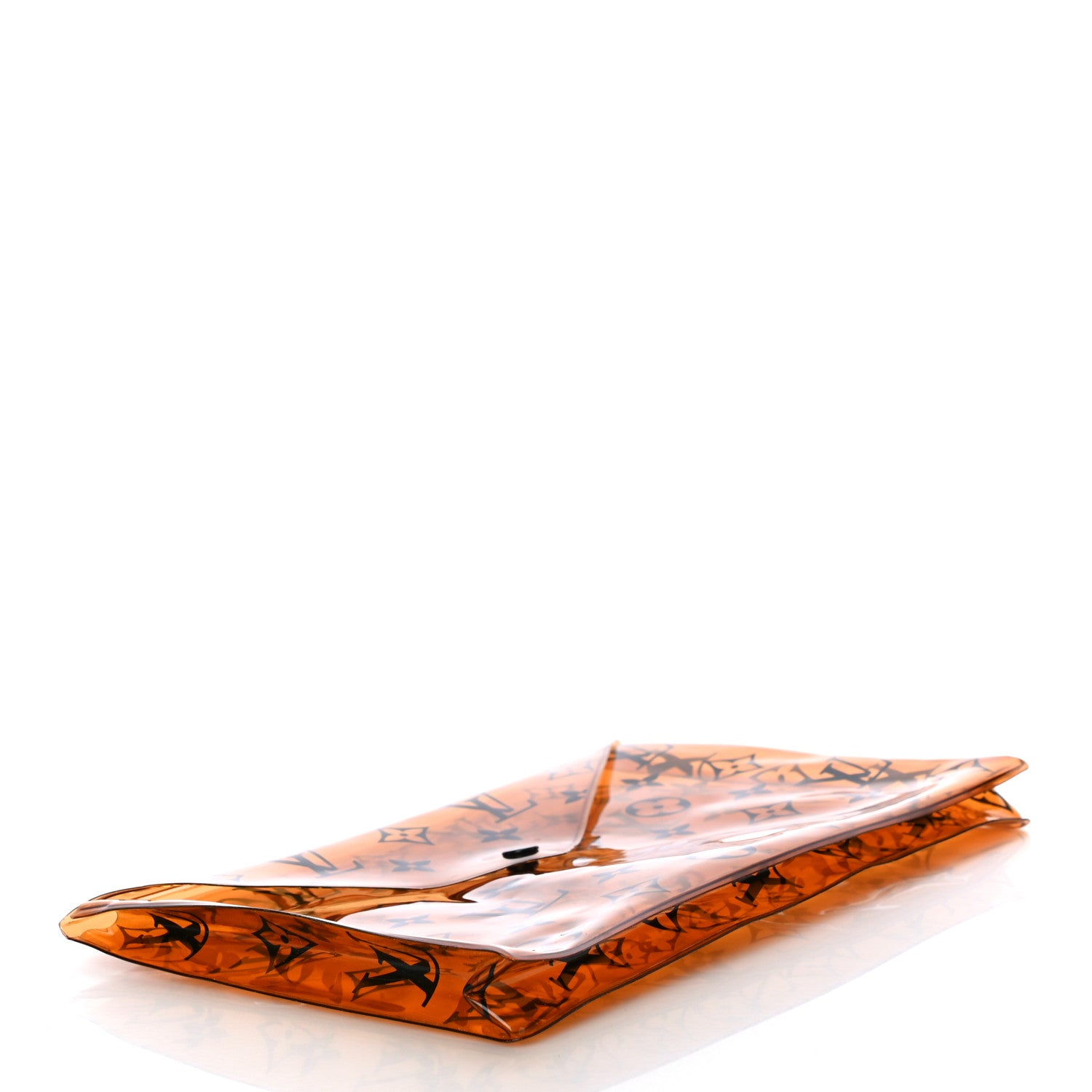 Louis Vuitton PVC Monogram Printed Envelope Pouch Orange 4 of 8