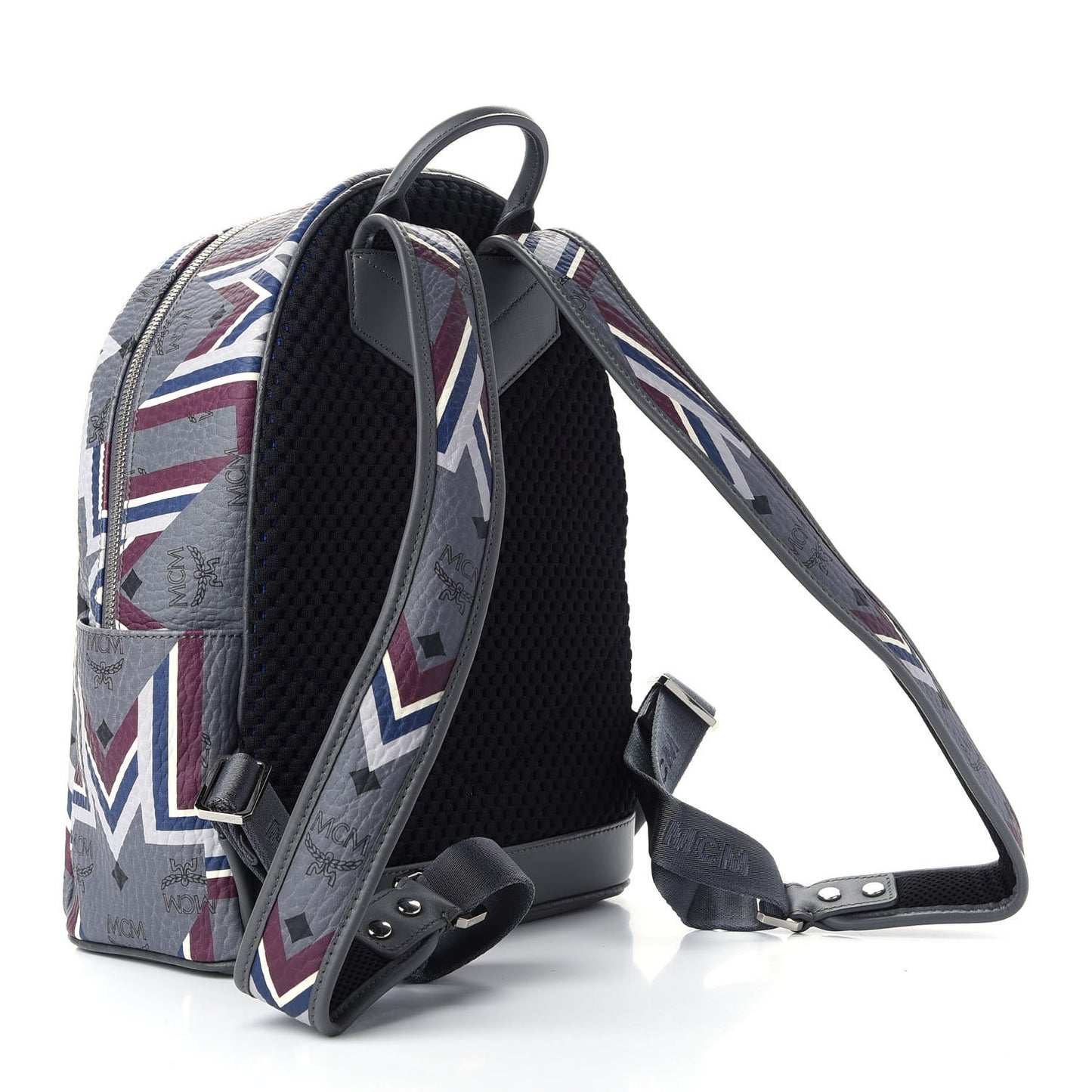 Visetos Chevron Stripe Small Backpack Phantom Grey Multicolor