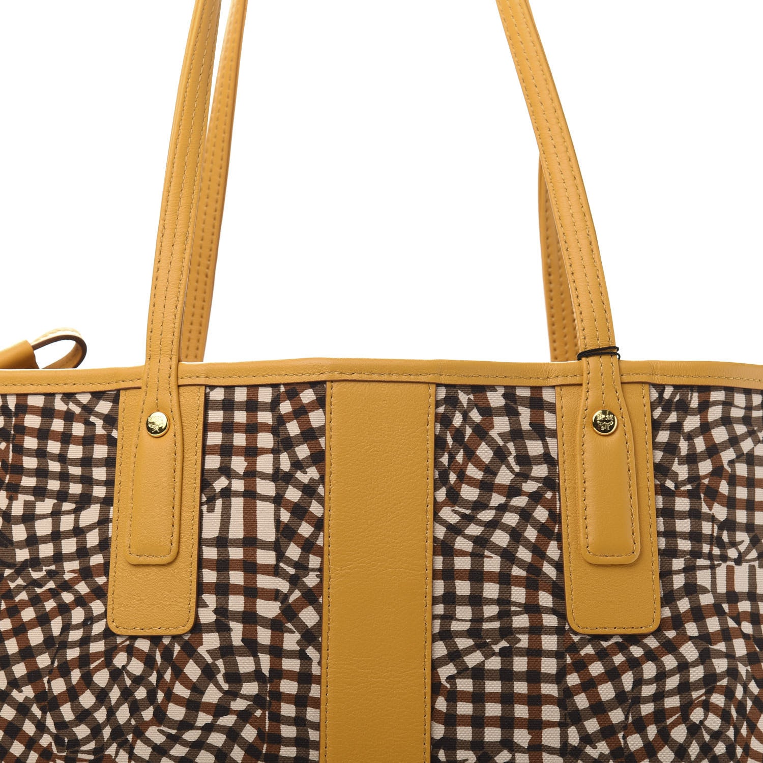 MCM Visetos Medium Liz Reversible Shopper Tote Cognac Yellow 18 of 18