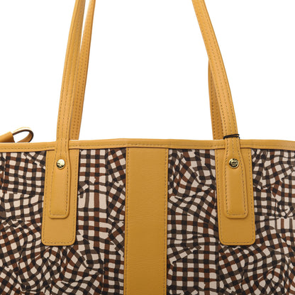 MCM Visetos Medium Liz Reversible Shopper Tote Cognac Yellow 18 of 18