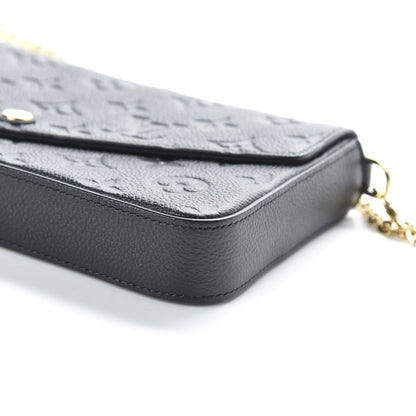Louis Vuitton Empreinte Pochette Felicie Chain Wallet Black 10 of 10