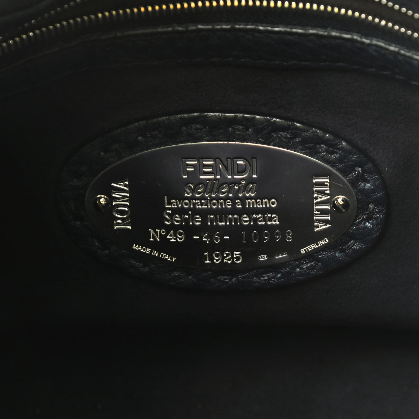 Cuoio Romano Selleria Lei Boston Tote Night Blue