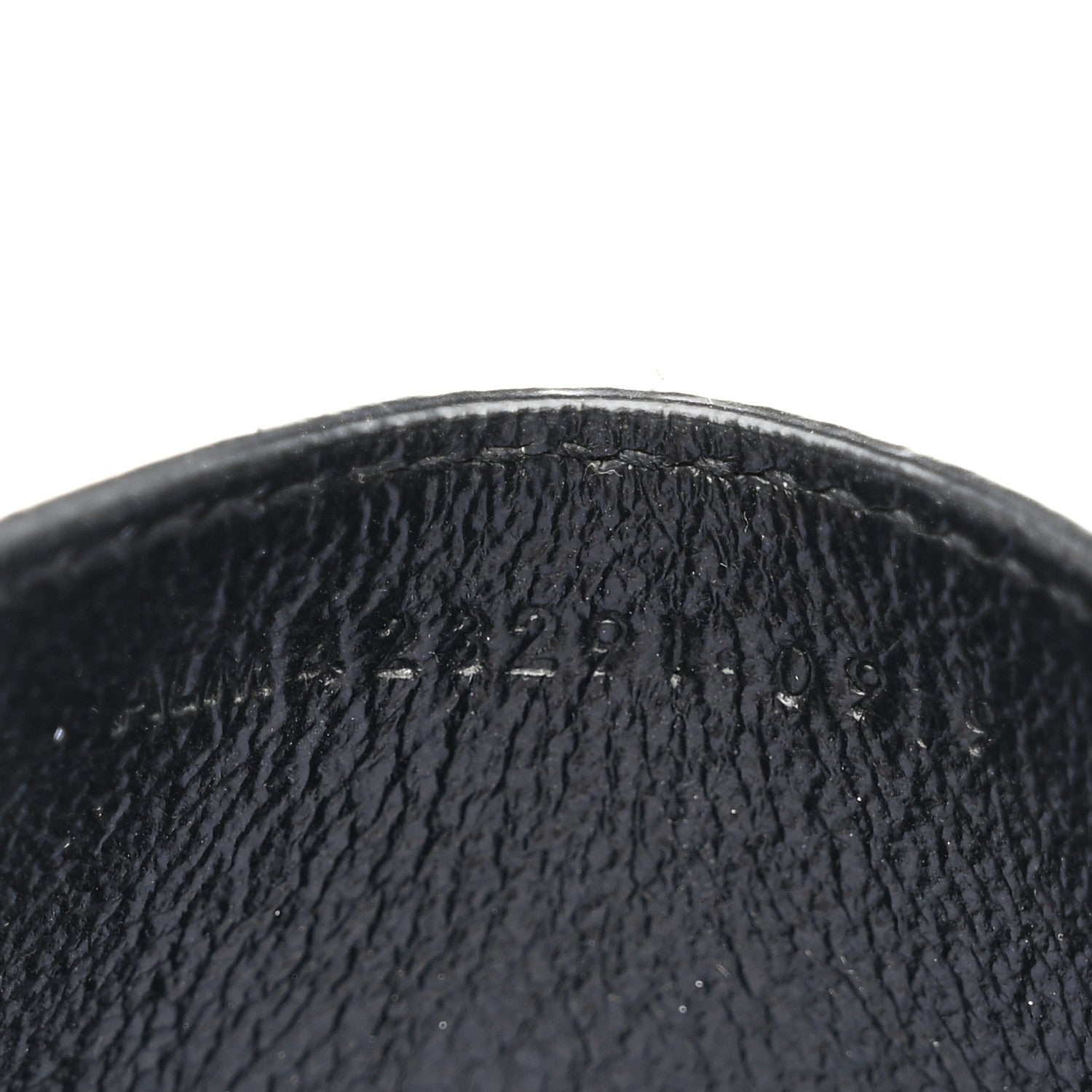 Saint Laurent Grain De Poudre Matelasse Chevron Monogram Credit Card Case Black 7 of 8