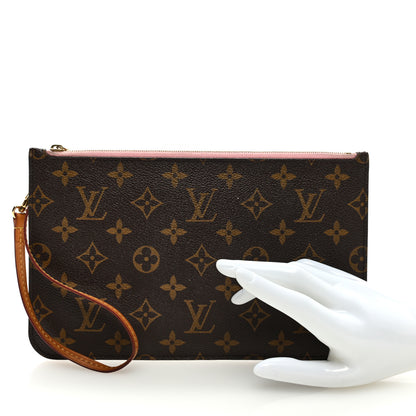 Louis Vuitton Monogram Neverfull MM GM Pochette Rose Ballerine 2 of 6