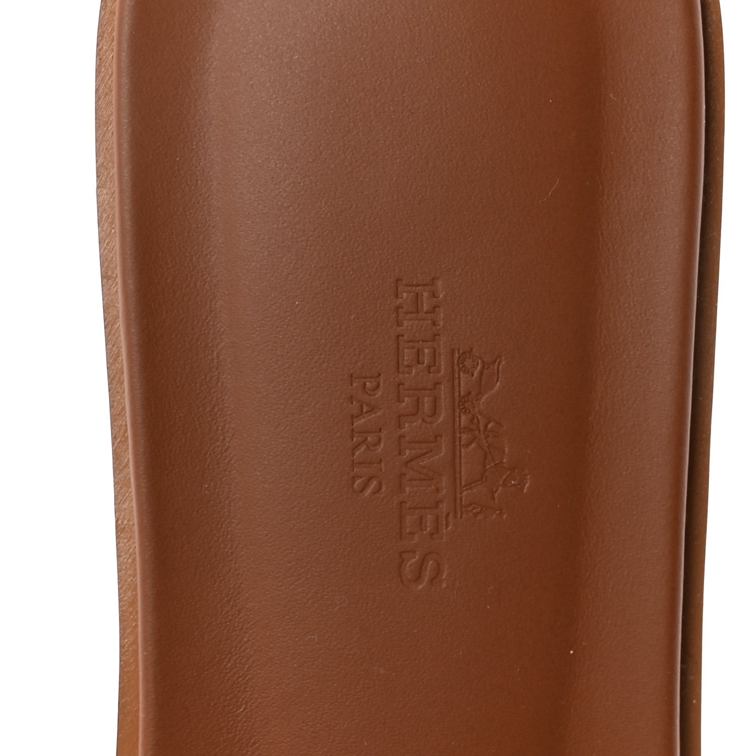 Hermes Box Calfskin Oran Sandals 38 Gold 8 of 10